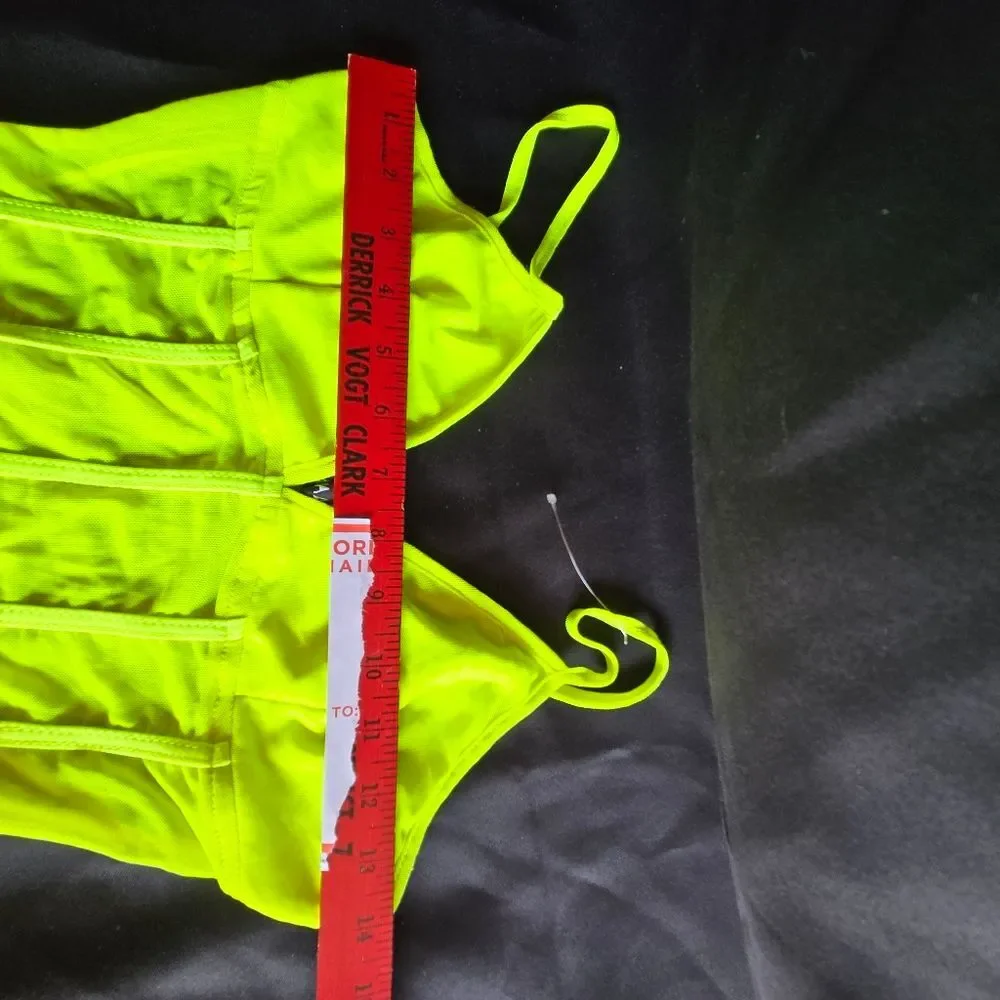 1079 Naanna Teal corset style lingerie  size 4 - Picture 9 of 13